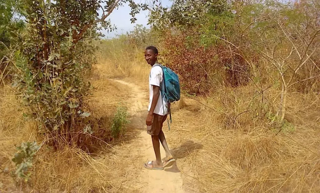 Backpack through upriver Gambia